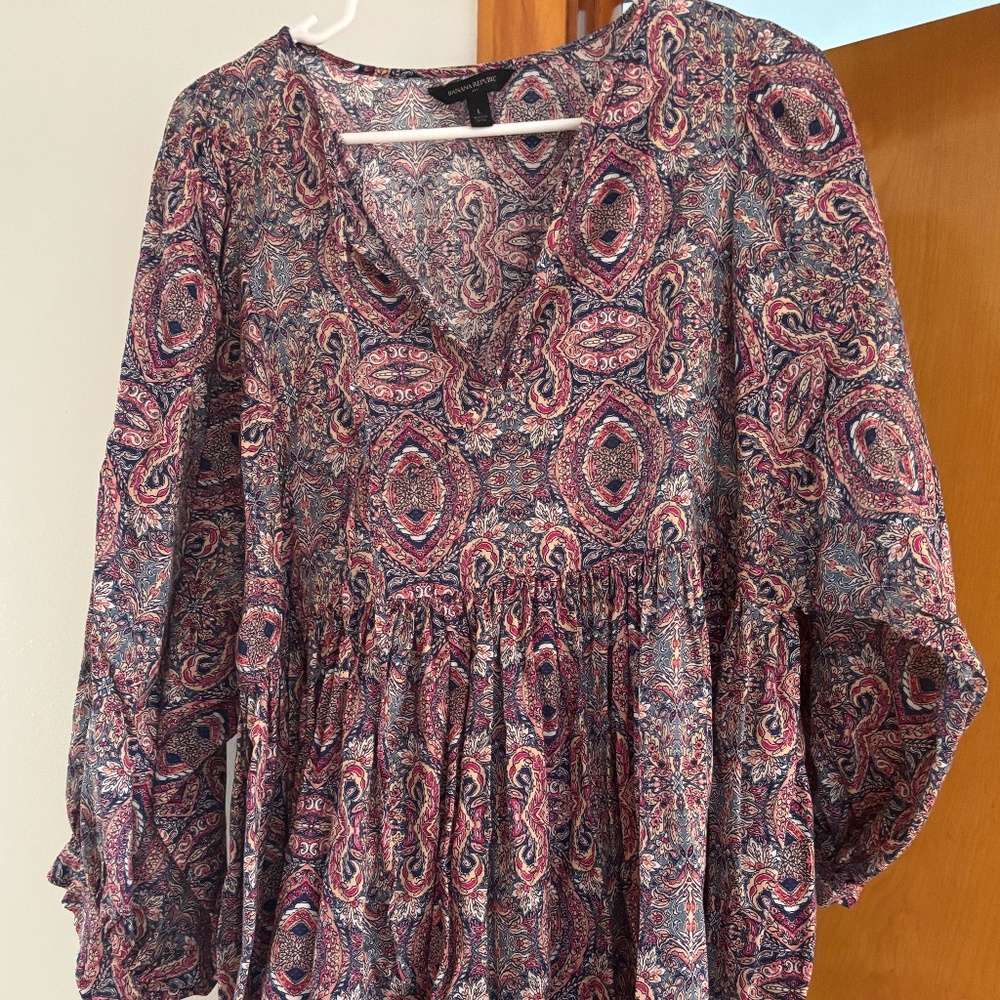 Gorgeous Banana Republic Paisley Flowy Tunic/Dress